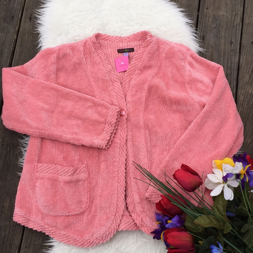 🌺NWT chenille one button cardigan🌺